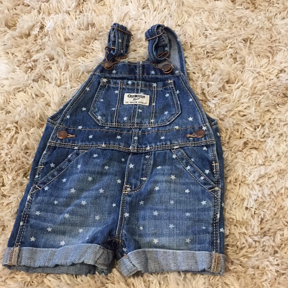 Girls OshKosh denim short overalls